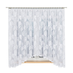 SONIA Firanka żakardowa gotowa, szerokość 350 x wysokość 180cm, kolor 001 biały 092918 SONIA Firanka żakardowa gotowa, szerokość 350 x wysokość 180cm, kolor 001 biały 092918