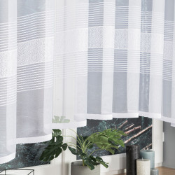 KLAUDYNA Firanka żakardowa gotowa, szerokość 520 x wysokość 160cm, kolor 001 biały 018970 KLAUDYNA Firanka żakardowa gotowa, szerokość 520 x wysokość 160cm, kolor 001 biały 018970