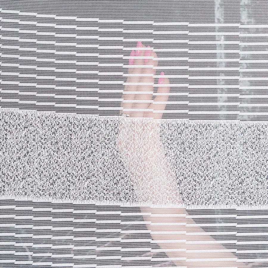 KLAUDYNA Firanka żakardowa gotowa, szerokość 520 x wysokość 160cm, kolor 001 biały 018970