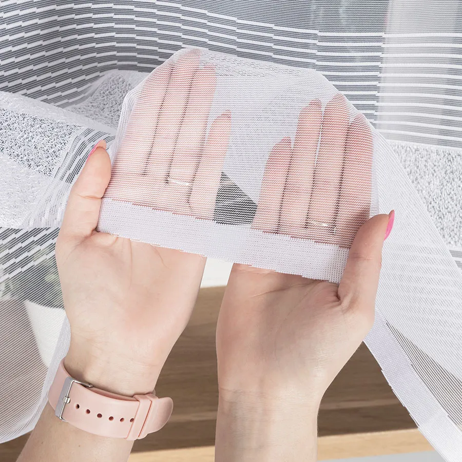 KLAUDYNA Firanka żakardowa gotowa, szerokość 520 x wysokość 160cm, kolor 001 biały 018970