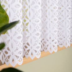 ADRIANNA Firanka żakardowa gotowa, szerokość 400 x wysokość 160cm, kolor 001 biały 018869