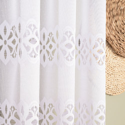 ADRIANNA Firanka żakardowa gotowa, szerokość 400 x wysokość 160cm, kolor 001 biały 018869