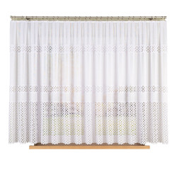 ADRIANNA Firanka żakardowa gotowa, szerokość 400 x wysokość 160cm, kolor 001 biały 018869