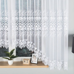 HERNANI Firanka żakardowa gotowa, szerokość 510 x wysokość 160cm, kolor 001 biały 004465 HERNANI Firanka żakardowa gotowa, szerokość 510 x wysokość 160cm, kolor 001 biały 004465