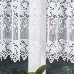 HERNANI Firanka żakardowa gotowa, szerokość 510 x wysokość 160cm, kolor 001 biały 004465 HERNANI Firanka żakardowa gotowa, szerokość 510 x wysokość 160cm, kolor 001 biały 004465