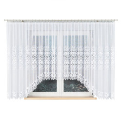 HERNANI Firanka żakardowa gotowa, szerokość 510 x wysokość 160cm, kolor 001 biały 004465 HERNANI Firanka żakardowa gotowa, szerokość 510 x wysokość 160cm, kolor 001 biały 004465