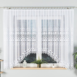 HERNANI Firanka żakardowa gotowa, szerokość 410 x wysokość 160cm, kolor 001 biały 004465 HERNANI Firanka żakardowa gotowa, szerokość 410 x wysokość 160cm, kolor 001 biały 004465