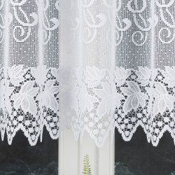 HERNANI Firanka żakardowa gotowa, szerokość 410 x wysokość 160cm, kolor 001 biały 004465 HERNANI Firanka żakardowa gotowa, szerokość 410 x wysokość 160cm, kolor 001 biały 004465