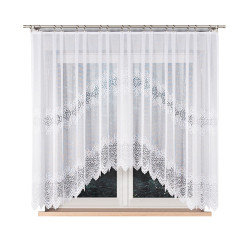 VIOLETTA Firanka żakardowa gotowa, szerokość 300 x wysokość 160cm, kolor 001 biały 001539