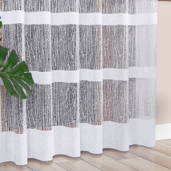 WIKTORIA Firanka żakardowa gotowa na prosto, szerokość 200 x wysokość 250cm, kolor 001 biały 018352