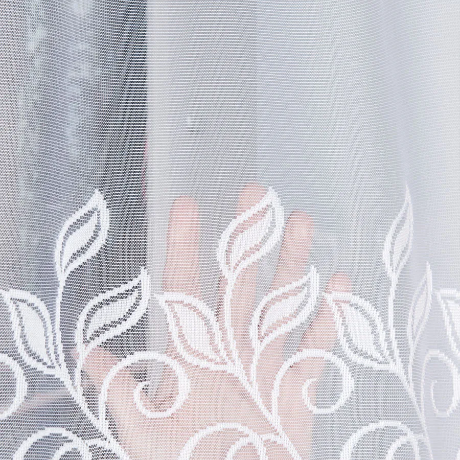 BASTIA Firanka żakardowa gotowa, szerokość 280 x wysokość 120cm, kolor 001 biały 648107