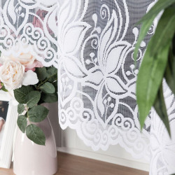 JOANNA Firanka żakardowa gotowa, szerokość 300 x wysokość 160cm, kolor 001 biały 018227 JOANNA Firanka żakardowa gotowa, szerokość 300 x wysokość 160cm, kolor 001 biały 018227