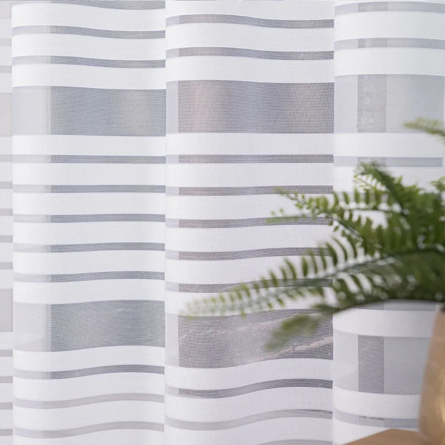 TOLA Firanka żakardowa gotowa, szerokość 300 x wysokość 160cm, kolor 001 biały 000281