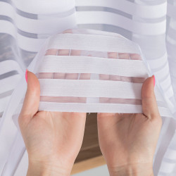 TOLA Firanka żakardowa gotowa, szerokość 300 x wysokość 160cm, kolor 001 biały 000281