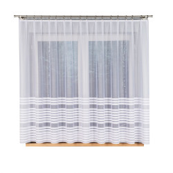 TOLA Firanka żakardowa gotowa, szerokość 300 x wysokość 160cm, kolor 001 biały 000281