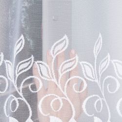 BASTIA Firanka żakardowa gotowa na prosto, szerokość 260 x wysokość 160cm, kolor 001 biały 648107