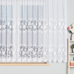 DEMETRIA Firanka żakardowa gotowa na prosto, szerokość 600 x wysokość 160cm, kolor 001 biały 017480 DEMETRIA Firanka żakardowa gotowa na prosto, szerokość 600 x wysokość 160cm, kolor 001 biały 017480