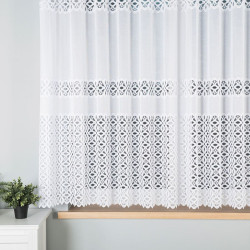 ADRIANNA Firanka żakardowa gotowa, szerokość 300 x wysokość 160cm, kolor 001 biały 018869 ADRIANNA Firanka żakardowa gotowa, szerokość 300 x wysokość 160cm, kolor 001 biały 018869