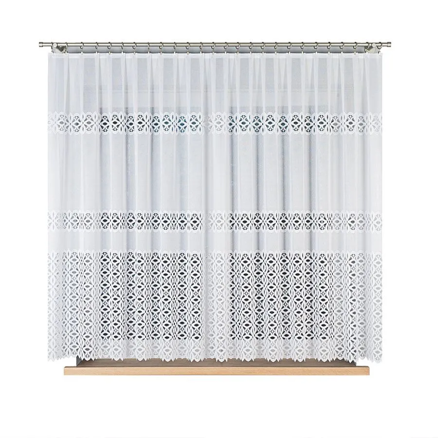 ADRIANNA Firanka żakardowa gotowa, szerokość 300 x wysokość 160cm, kolor 001 biały 018869