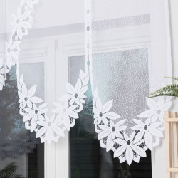 JADWIGA Firanka żakardowa gotowa, szerokość 500 x wysokość 140cm, kolor 001 biały 019318 JADWIGA Firanka żakardowa gotowa, szerokość 500 x wysokość 140cm, kolor 001 biały 019318