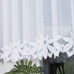 JADWIGA Firanka żakardowa gotowa, szerokość 500 x wysokość 140cm, kolor 001 biały 019318 JADWIGA Firanka żakardowa gotowa, szerokość 500 x wysokość 140cm, kolor 001 biały 019318