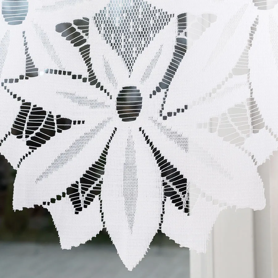 JADWIGA Firanka żakardowa gotowa, szerokość 500 x wysokość 140cm, kolor 001 biały 019318