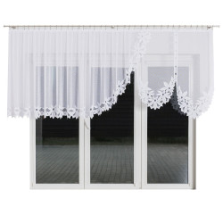 JADWIGA Firanka żakardowa gotowa, szerokość 500 x wysokość 140cm, kolor 001 biały 019318 JADWIGA Firanka żakardowa gotowa, szerokość 500 x wysokość 140cm, kolor 001 biały 019318