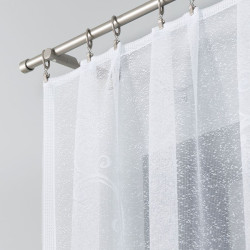 WANDA Firanka żakardowa gotowa, szerokość 300 x wysokość 160cm, kolor 001 biały 007234 WANDA Firanka żakardowa gotowa, szerokość 300 x wysokość 160cm, kolor 001 biały 007234