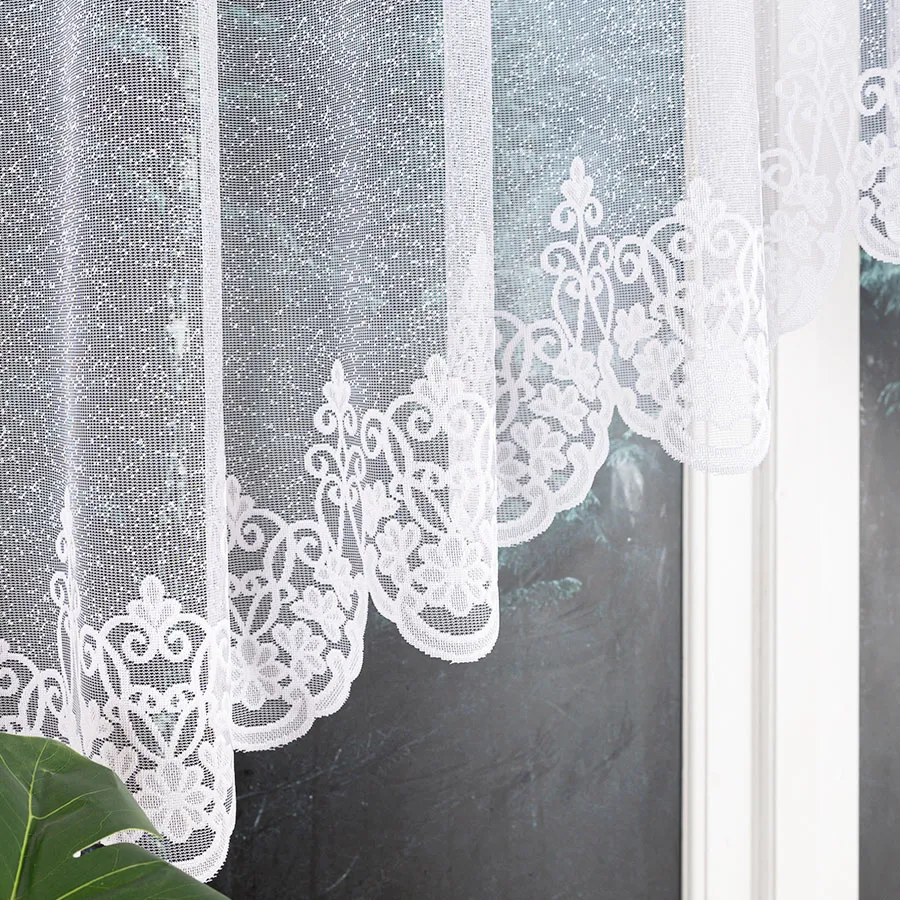 ŻANETA Firanka żakardowa gotowa, szerokość 400 x wysokość 105cm, kolor 001 biały 181043