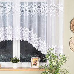 DARIA Firanka żakardowa gotowa, szerokość 400 x wysokość 140cm, kolor 001 biały 018982 DARIA Firanka żakardowa gotowa, szerokość 400 x wysokość 140cm, kolor 001 biały 018982