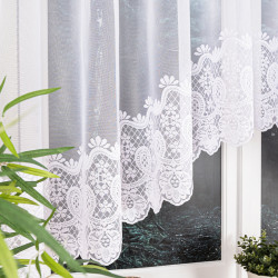 DARIA Firanka żakardowa gotowa, szerokość 400 x wysokość 140cm, kolor 001 biały 018982 DARIA Firanka żakardowa gotowa, szerokość 400 x wysokość 140cm, kolor 001 biały 018982