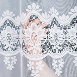 DARIA Firanka żakardowa gotowa, szerokość 400 x wysokość 140cm, kolor 001 biały 018982 DARIA Firanka żakardowa gotowa, szerokość 400 x wysokość 140cm, kolor 001 biały 018982