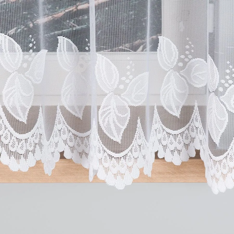 BEGONIA Firanka żakardowa gotowa, szerokość 300 x wysokość 160cm, kolor 001 biały 007263