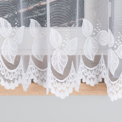 BEGONIA Firanka żakardowa gotowa, szerokość 300 x wysokość 160cm, kolor 001 biały 007263 BEGONIA Firanka żakardowa gotowa, szerokość 300 x wysokość 160cm, kolor 001 biały 007263