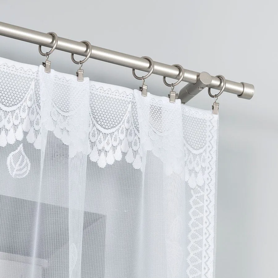 BEGONIA Firanka żakardowa gotowa, szerokość 300 x wysokość 160cm, kolor 001 biały 007263