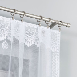 BEGONIA Firanka żakardowa gotowa, szerokość 300 x wysokość 160cm, kolor 001 biały 007263 BEGONIA Firanka żakardowa gotowa, szerokość 300 x wysokość 160cm, kolor 001 biały 007263