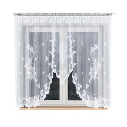 BEGONIA Firanka żakardowa gotowa, szerokość 300 x wysokość 160cm, kolor 001 biały 007263 BEGONIA Firanka żakardowa gotowa, szerokość 300 x wysokość 160cm, kolor 001 biały 007263