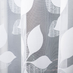 MARTYNA Firanka żakardowa gotowa na prosto, szerokość 320 x wysokość 160cm, kolor 001 biały 023083