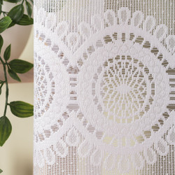 MALWINA Firanka żakardowa gotowa, szerokość 410 x wysokość 80cm, kolor 001 biały 018535 MALWINA Firanka żakardowa gotowa, szerokość 410 x wysokość 80cm, kolor 001 biały 018535