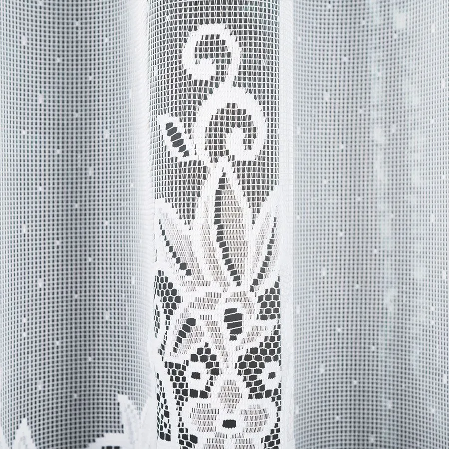 BERENIKA Firanka żakardowa gotowa, szerokość 400 x wysokość 170cm, kolor 001 biały 004304