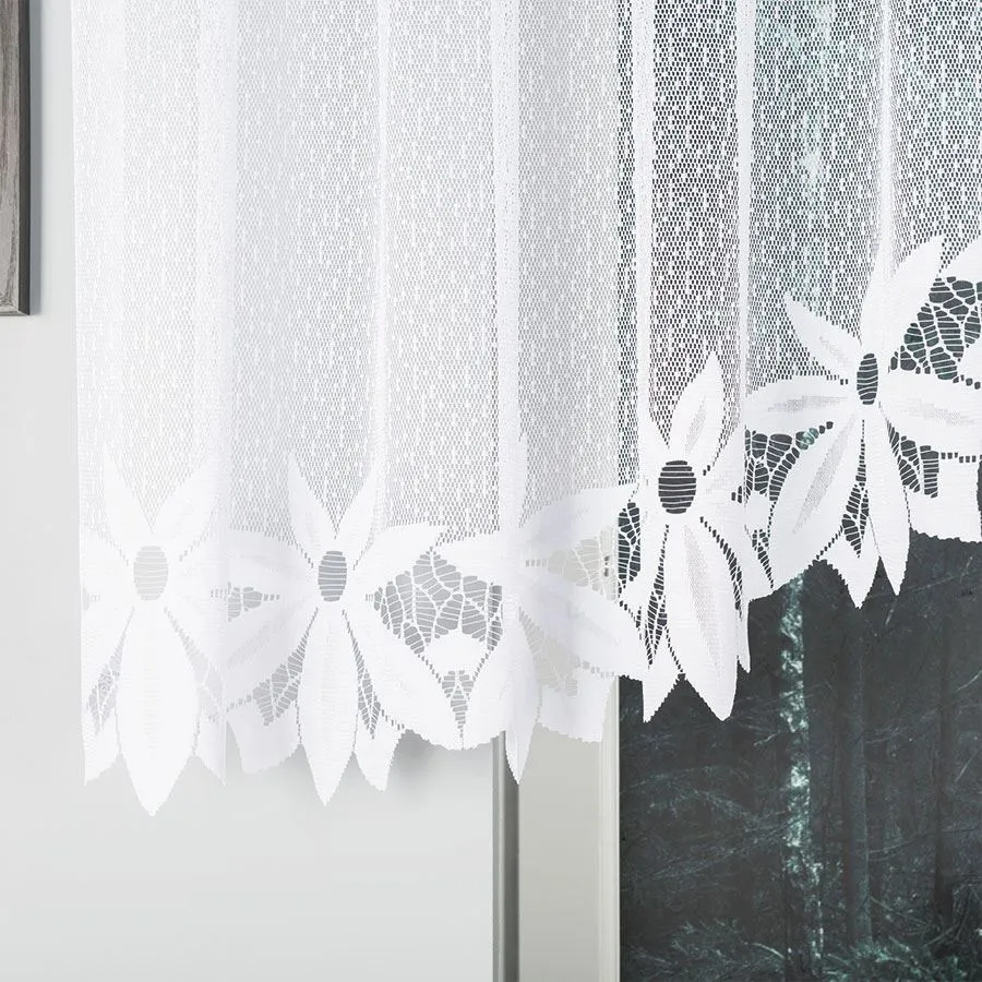 JADWIGA Firanka żakardowa gotowa, szerokość 300 x wysokość 120cm, kolor 001 biały 019318
