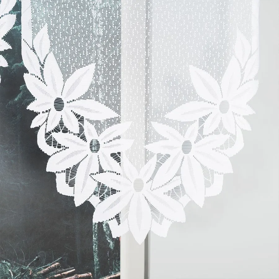 JADWIGA Firanka żakardowa gotowa, szerokość 300 x wysokość 120cm, kolor 001 biały 019318