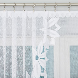 JADWIGA Firanka żakardowa gotowa, szerokość 300 x wysokość 120cm, kolor 001 biały 019318 JADWIGA Firanka żakardowa gotowa, szerokość 300 x wysokość 120cm, kolor 001 biały 019318