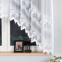 ADELINA Firanka żakardowa gotowa, szerokość 310 x wysokość 160cm, kolor 001 biały 002245 ADELINA Firanka żakardowa gotowa, szerokość 310 x wysokość 160cm, kolor 001 biały 002245