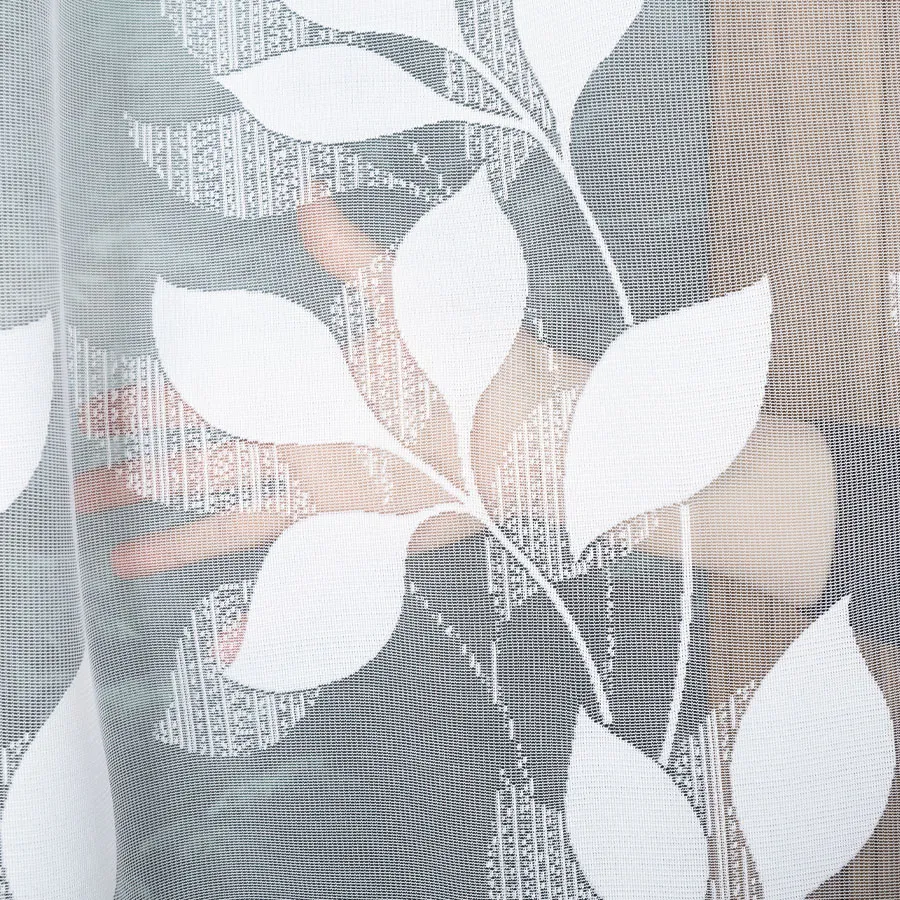 MARTYNA Firanka żakardowa gotowa na prosto, szerokość 300 x wysokość 250cm, kolor 001 biały 023083