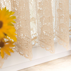 INESS Zazdrostka gotowa ażurowa, szerokość 150 x wysokość 40cm, kolor 012 kremowy 913501 INESS Zazdrostka gotowa ażurowa, szerokość 150 x wysokość 40cm, kolor 012 kremowy 913501