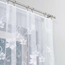 ARLETA Firanka żakardowa gotowa, szerokość 310 x wysokość 160cm, kolor 001 biały 002076