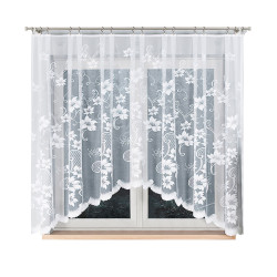 ARLETA Firanka żakardowa gotowa, szerokość 310 x wysokość 160cm, kolor 001 biały 002076