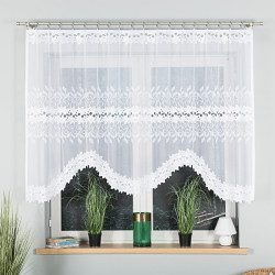 BASTIA Firanka żakardowa gotowa, szerokość 280 x wysokość 130cm, kolor 001 biały 648107