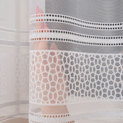 BERNADETA Firanka żakardowa gotowa, szerokość 250cm x wysokość 120cm, kolor 001 biały 358053